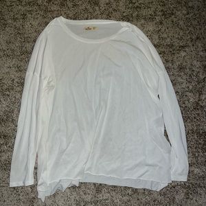 White long sleeve top